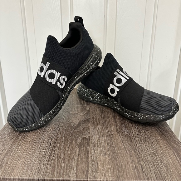 Adidas Lite Racer Adapt 6.0 Black White Mens Running Shoes Mens Size 12 - Picture 6 of 8